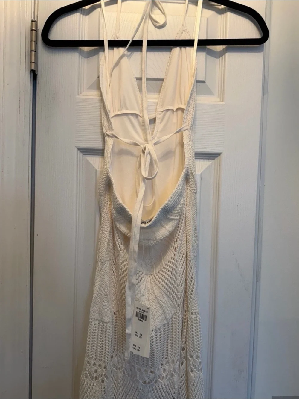 Abercrombie and fitch Women's Cream Crochet Maxi Dress - Sleeveless V-Neck